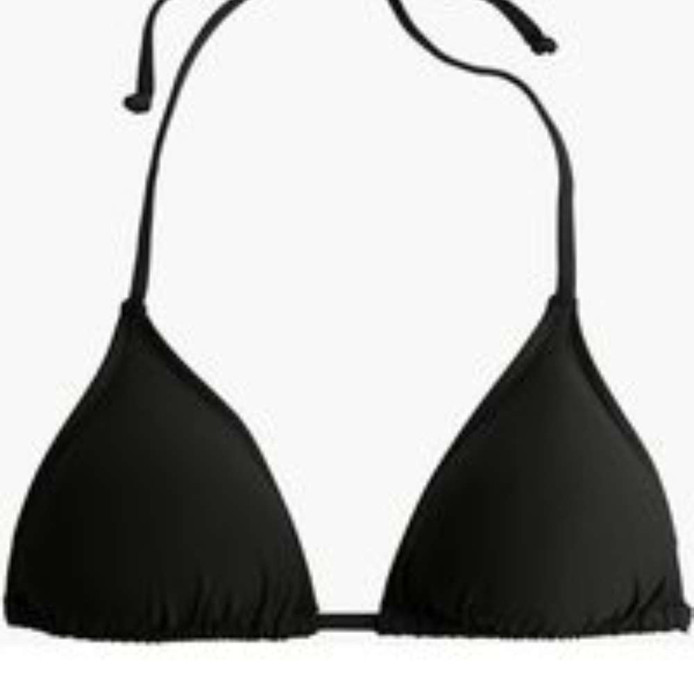 J Crew Black String Bikini (S top, XS bottom)